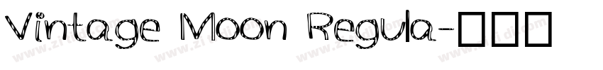 Vintage Moon Regula字体转换